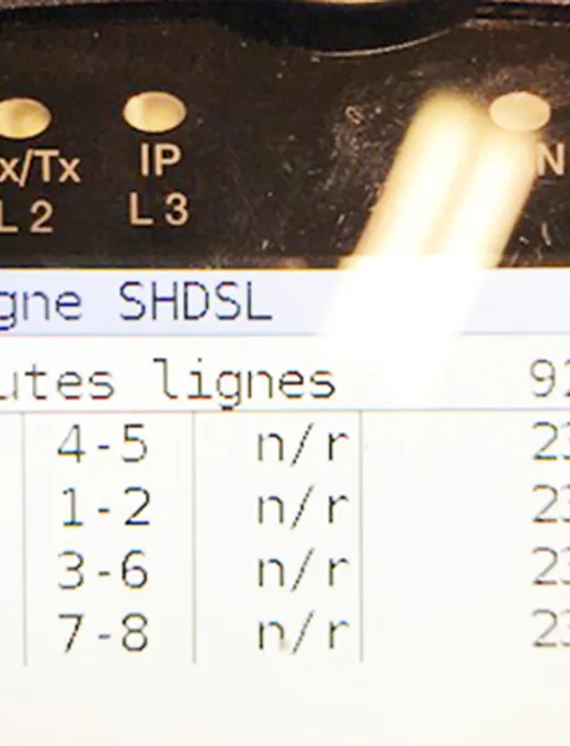 Testeur de ligne SHDSL sur site