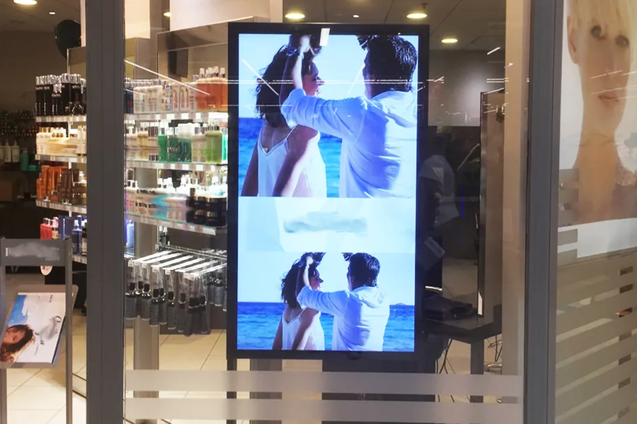 Écran vitrine d’affichage dynamique
